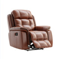 Poltrona reclinabile marrone in pelle PU 90 x 95 x 102 cm